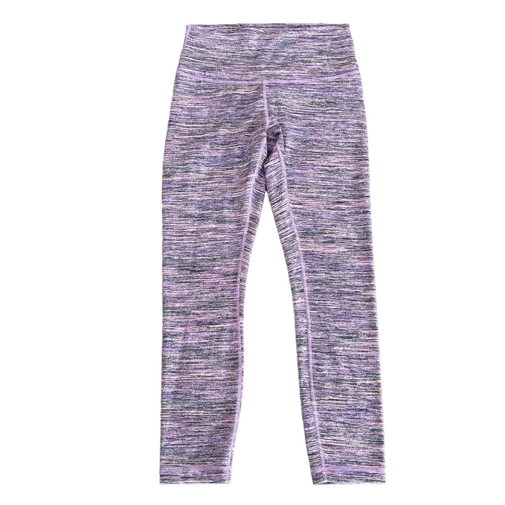 LULULEMON High Times Pant Space Dye Camo Tender Violet Black Grape 7/8 Length - Picture 4 of 12